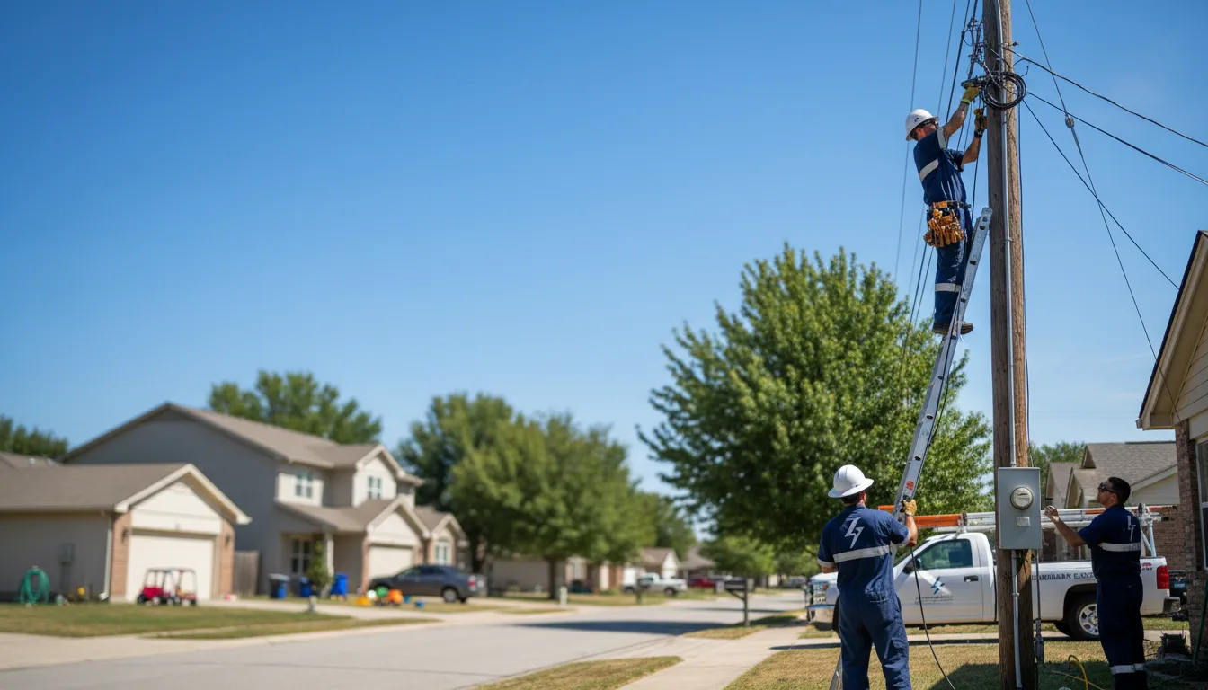Residential electrician providing installation services in Tecumseh, NE